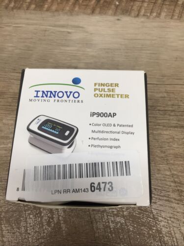 AS-IS SEE FULL DESCRIPTION Innovo Deluxe Fingertip Pulse Blood Oxygen Monitor (6922807705783)